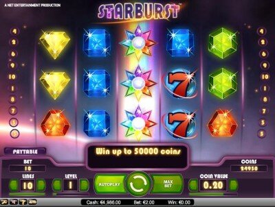 Online slot Starburst.