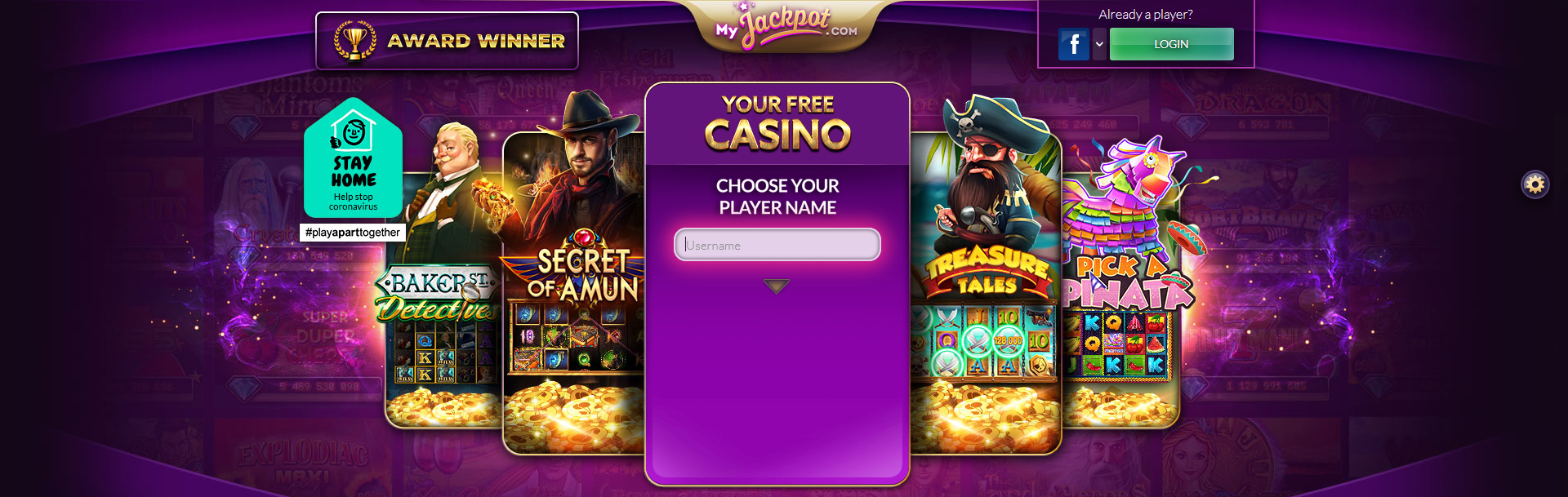 Screenshot Myjackpot Casino.